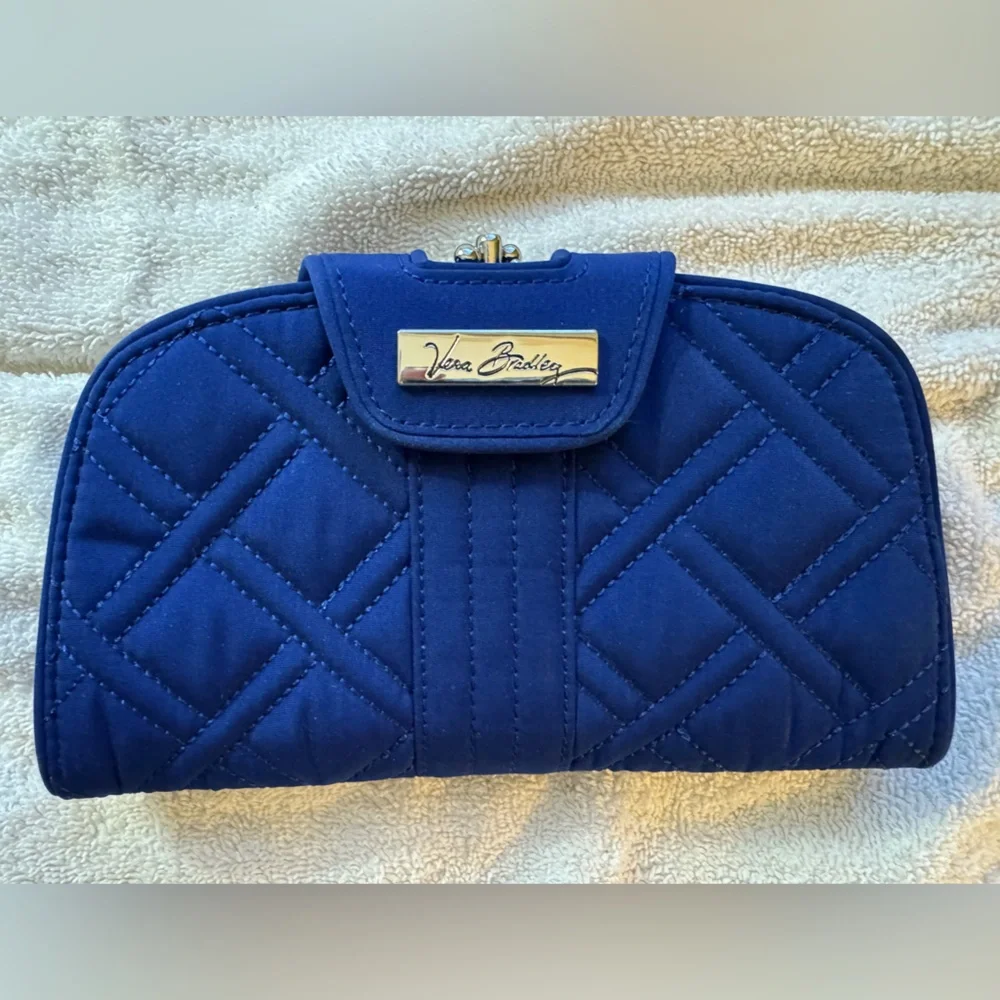 Vera Bradley Royal Blue Wallet - Picture 1 of 6
